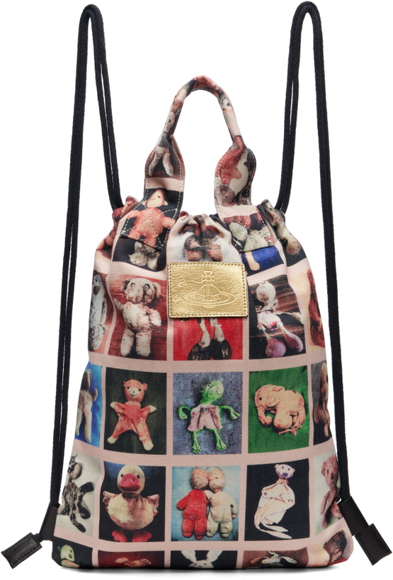 Photo: Vivienne Westwood Multicolor Canvas Teddies Pippa Drawstring Backpack