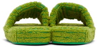 Bottega Veneta Green Resort Sponge Slides