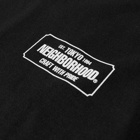 Neighborhood Men's Long Sleeve NH-1 T-Shirt in Black