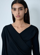 GANNI Ruched Maxi Dress