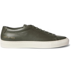 Common Projects - Achilles Pebble-Grain Leather Sneakers - Green