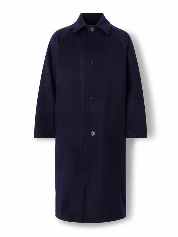 Photo: Stòffa - Brushed-Wool Trench Coat - Blue