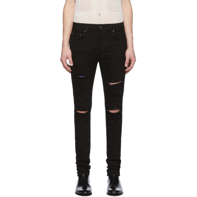 Photo: Amiri Black Thrasher Classic Jeans