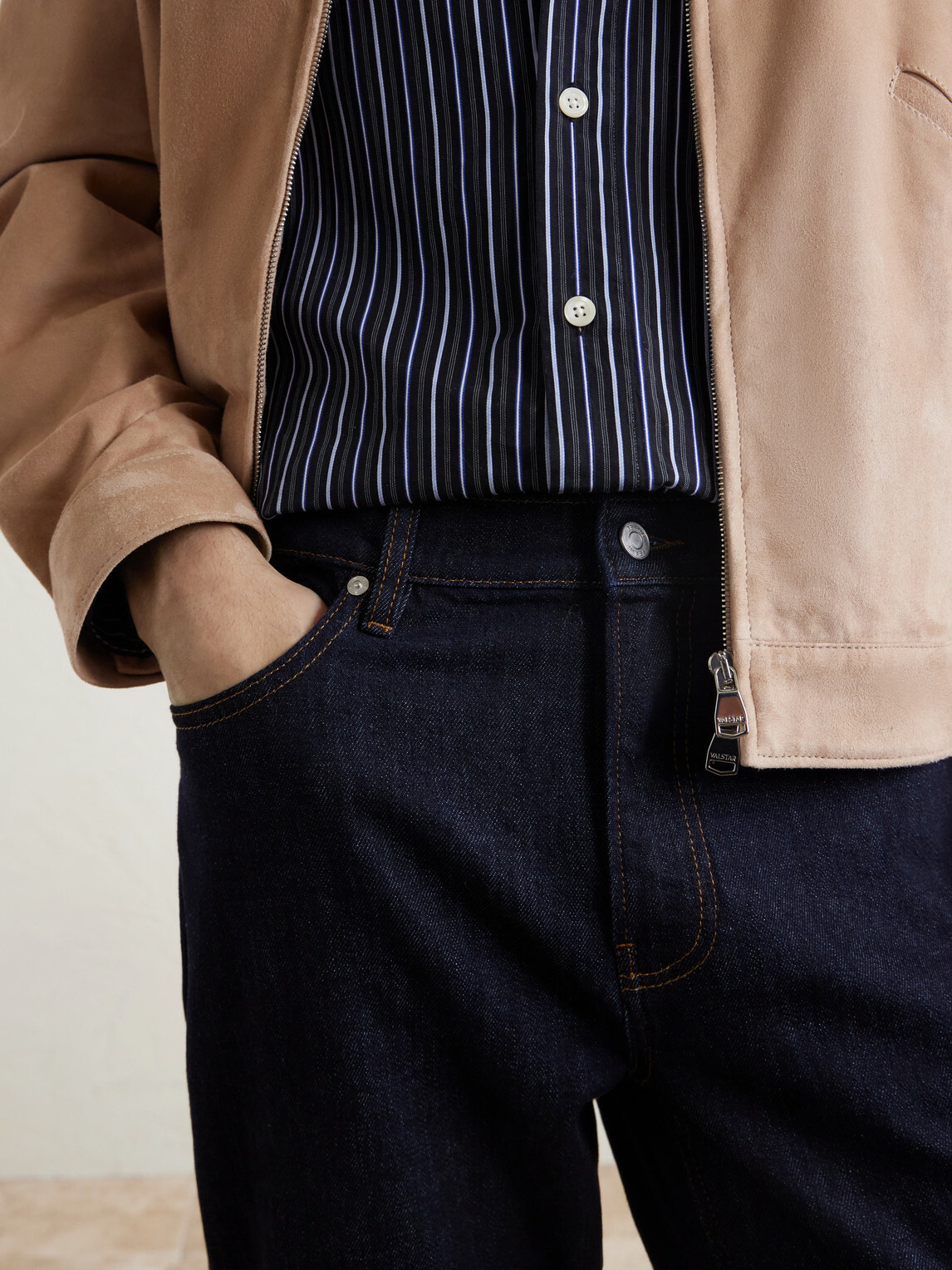 FRAME - Modern Straight-Leg Jeans - Blue