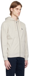 Polo Ralph Lauren Gray Full-Zip Hoodie