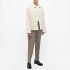 Acne Studios Men's Okey Heavy Twill Pink Label Jacket in Ecru Beige