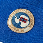 Napapijri Men's Mountain Logo Beanie in Blue Mazarin