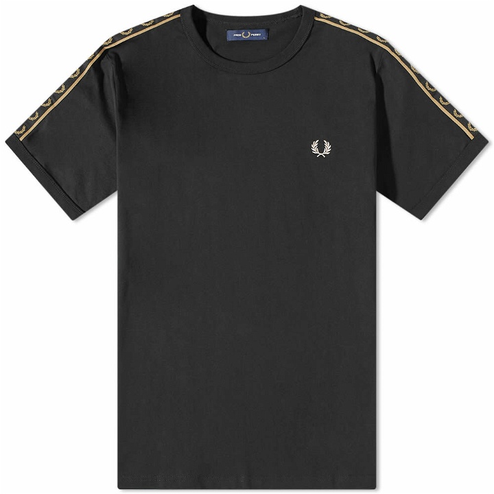 Photo: Fred Perry Men's Contrast Ringer T-Shirt in Black