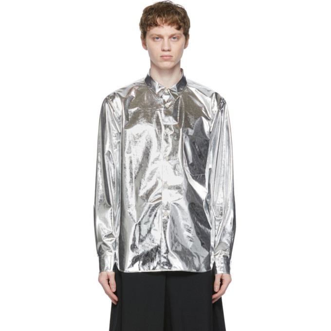 Photo: Comme des Garcons Homme Plus Silver Film Shirt