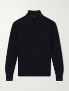Canali - Cotton Half-Zip Sweater - Black