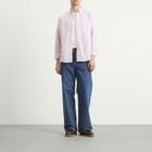 A.P.C. Men's Button Down Stripe Shirt in Red