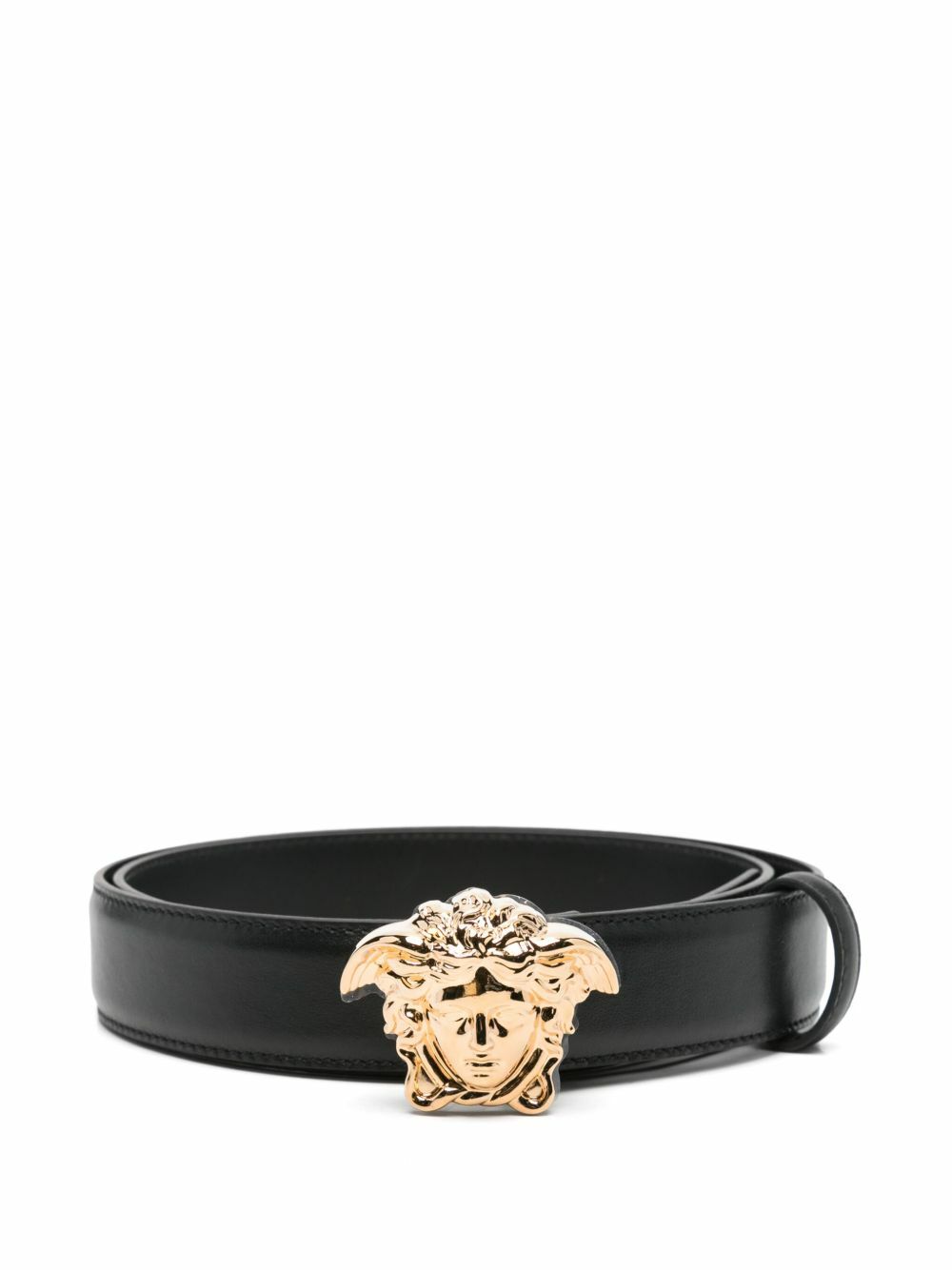 Versace Black and White Logo Print Belt Versace