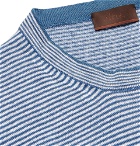 Altea - Striped Linen-Jersey T-Shirt - Men - Blue