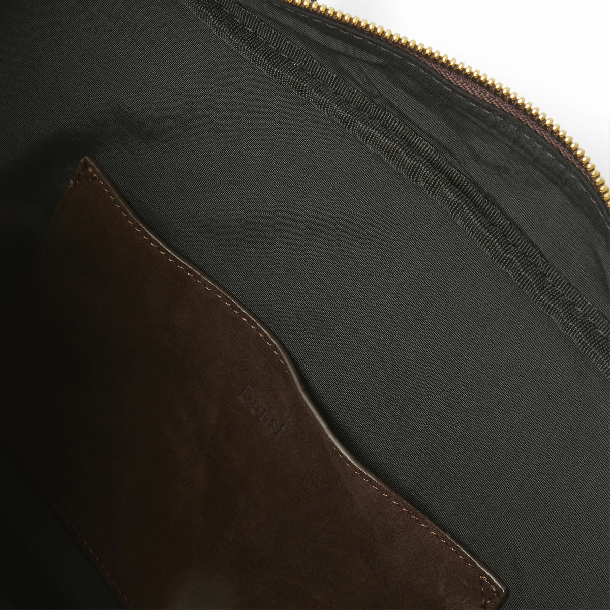 DUNST Women's Suede Shoulder Bag in Deep Brown 