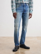 RRL - Distressed Slim-Fit Jeans - Blue