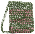 Nicholas Daley Pink & Green Crochet Pouch