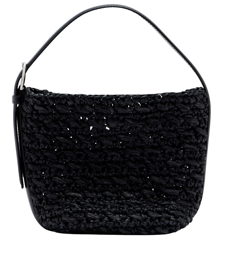Photo: Toteme Belted Small raffia tote bag