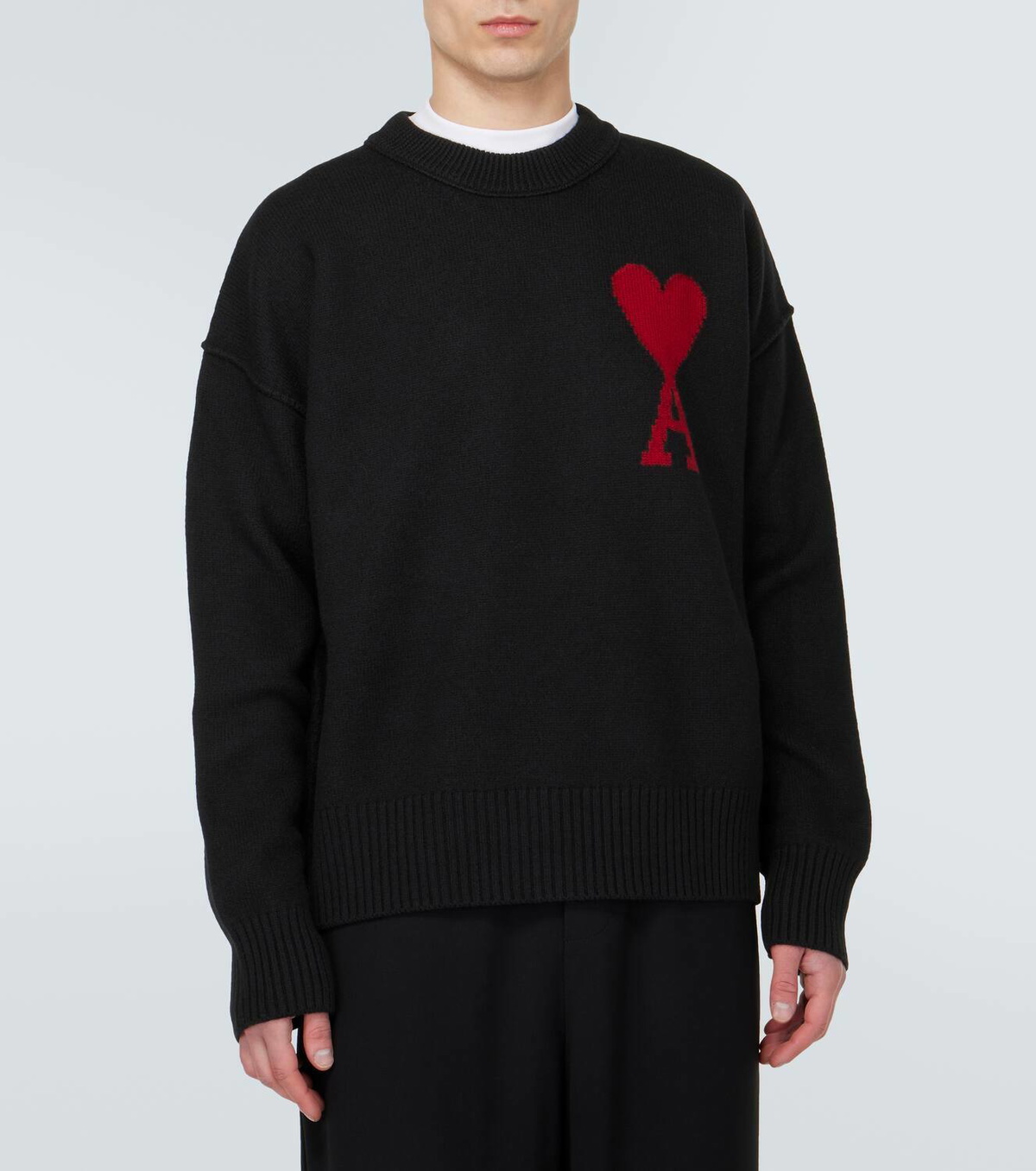 Ami Paris Ami De Cœur virgin wool sweater