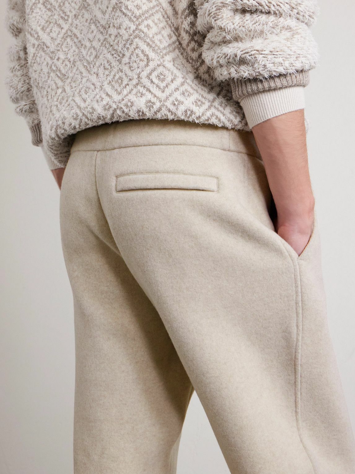 Loro Piana - Straight-Leg Wool-Blend Sweatpants - Neutrals