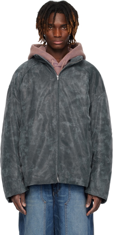 Photo: Juun.J Gray Organza Padded Jacket
