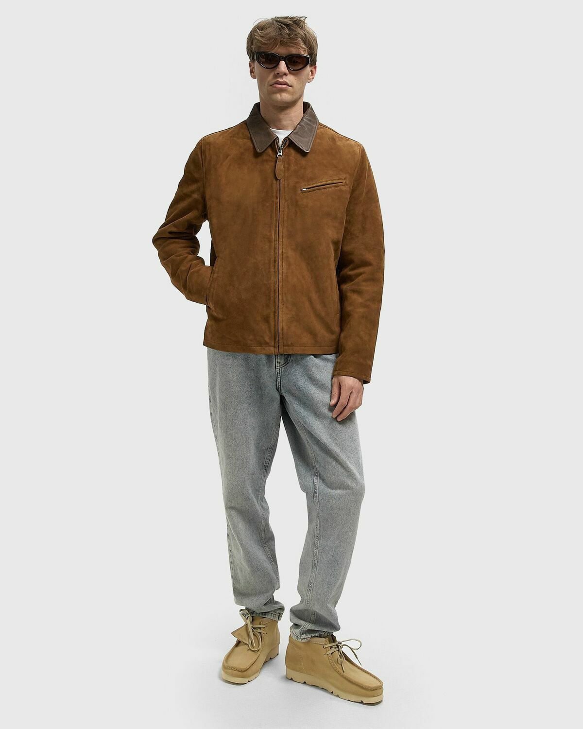 Schott NYC LCWORK25 JACKET Brown Mens Coat Schott