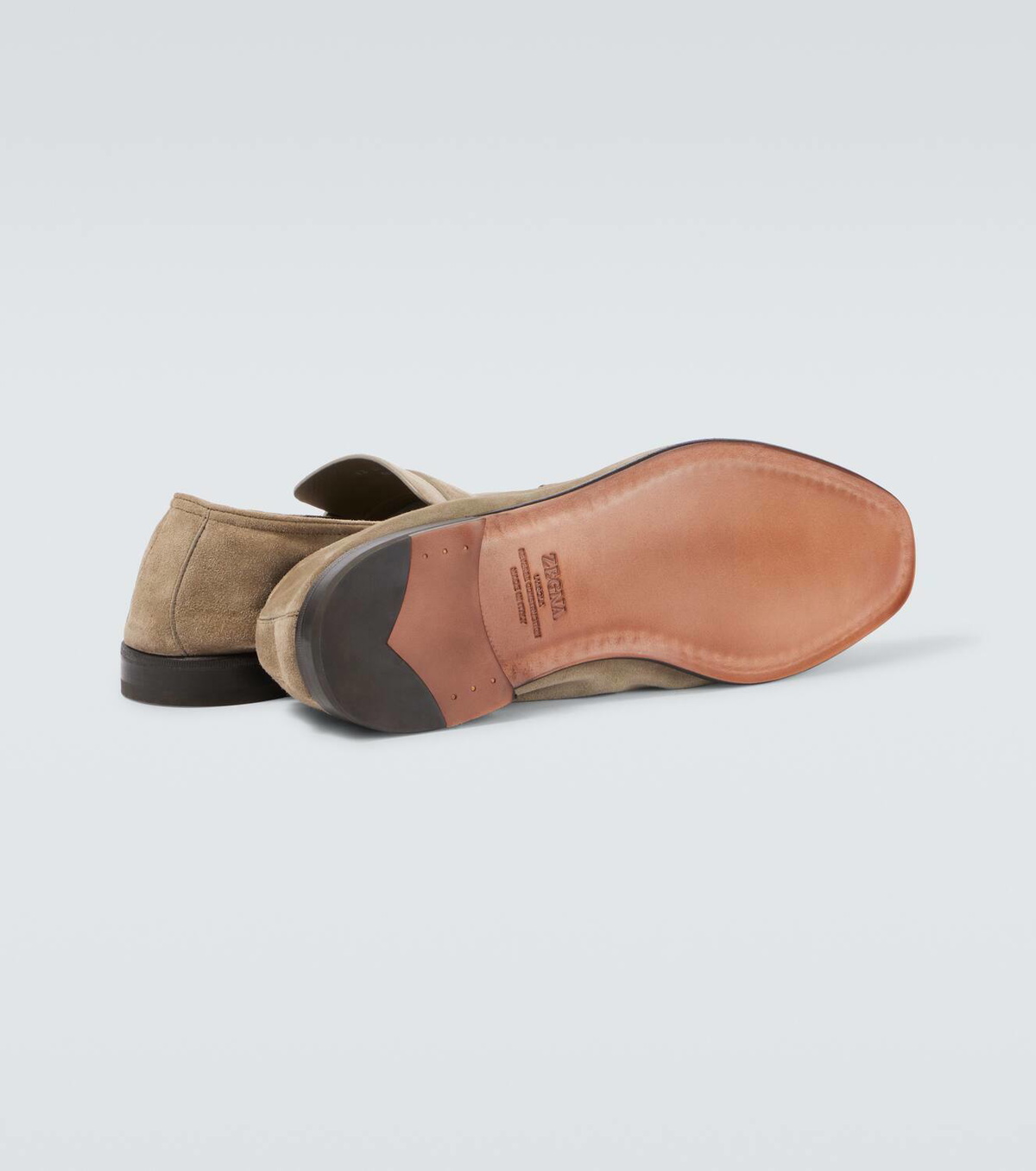Zegna L'Asola suede penny loafers