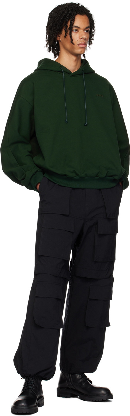 Juun.J Black Drawstring Cargo Pants