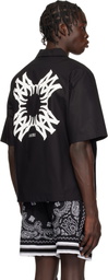 AMIRI Black MA Quad Bowling Shirt