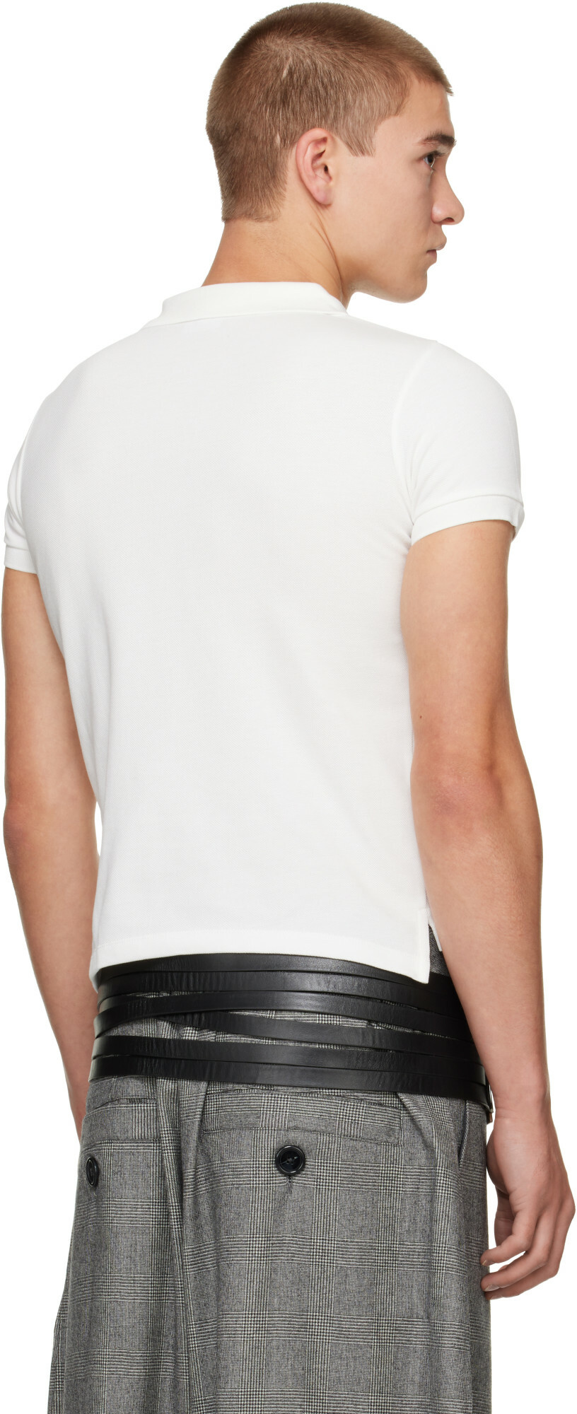 VAQUERA Off-White Bullet Bra Polo