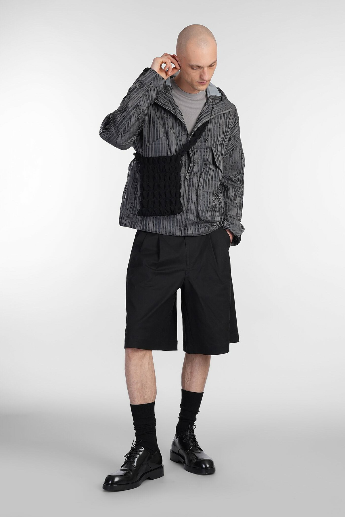 _J.L-A.L_ Static Shorts ブラック J.L-A.L Static Short Shorts In Black Cotton J.L - A.L