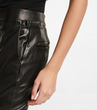 Tom Ford - Mid-rise leather flared pants