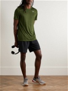 Nike Training - Essentials Logo-Print Dri-FIT T-Shirt - Green