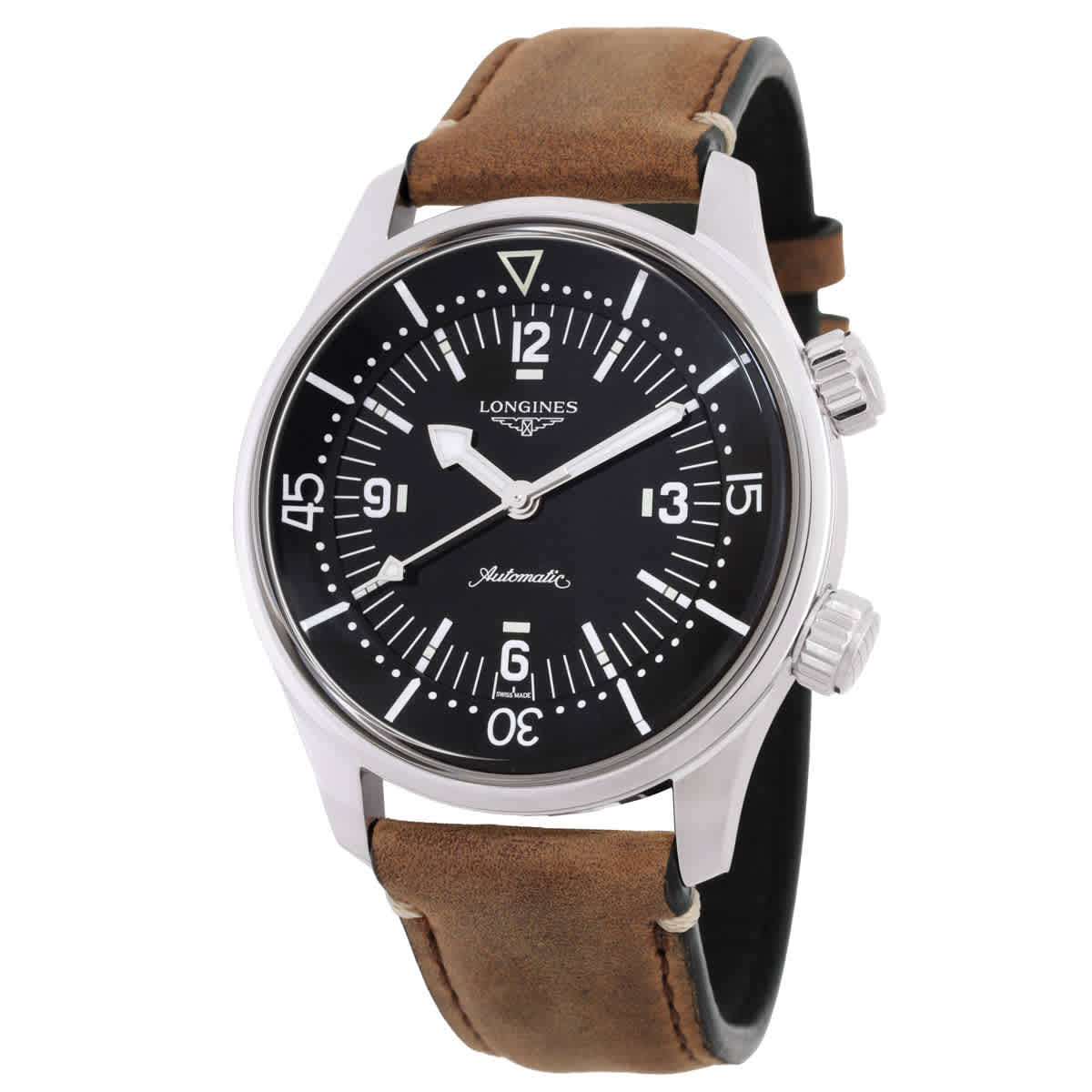Longines Heritage Classic Automatic Black Dial Mens Watch L3.764.4.50.0