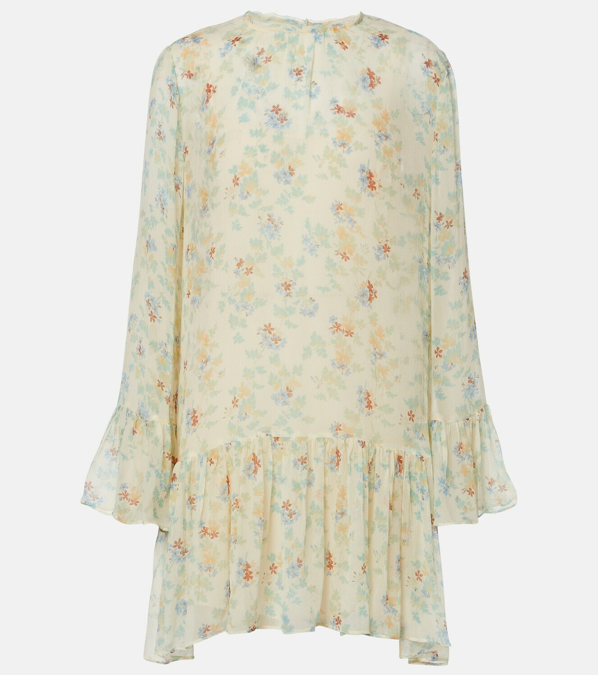 Ulla Johnson Emmeline floral silk chiffon minidress