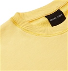 Resort Corps - Printed Loopback Cotton-Jersey Sweatshirt - Yellow