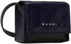 Marni Navy & Black Mini Crossbody Bag