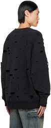 Givenchy Black Cutout Sweatshirt