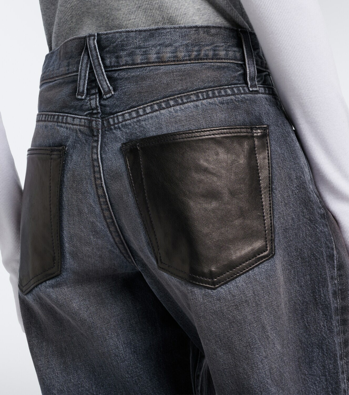 SLVRLAKE Hailey barrel-leg jeans