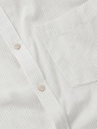 Small Talk - Striped Cotton-Voile Shirt - White