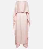 Gabriela Hearst Caped silk satin gown