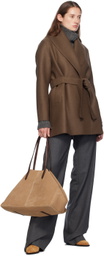 Harris Wharf London Brown Belted Jacket