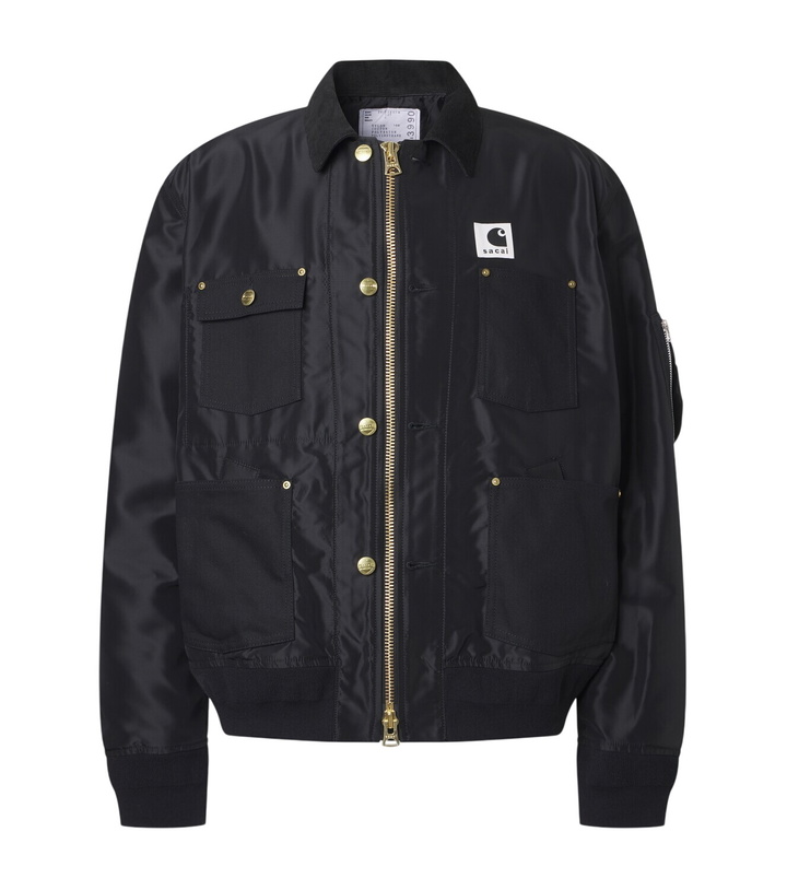 Photo: Sacai x Carhartt corduroy-trimmed blouson jacket