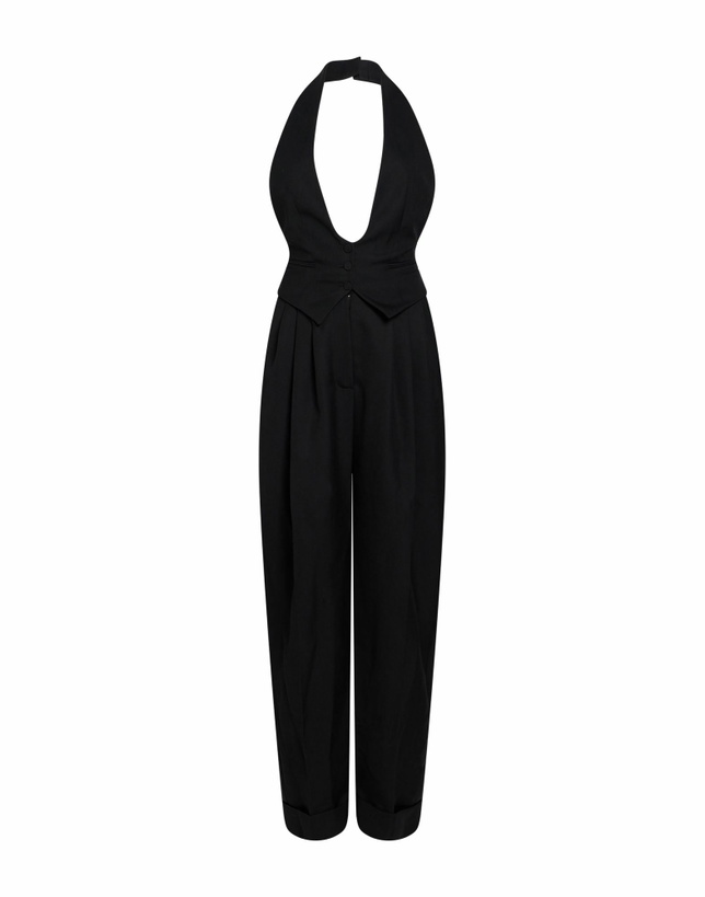 Photo: Alexandre Vauthier Womens Jumpsuit in Black