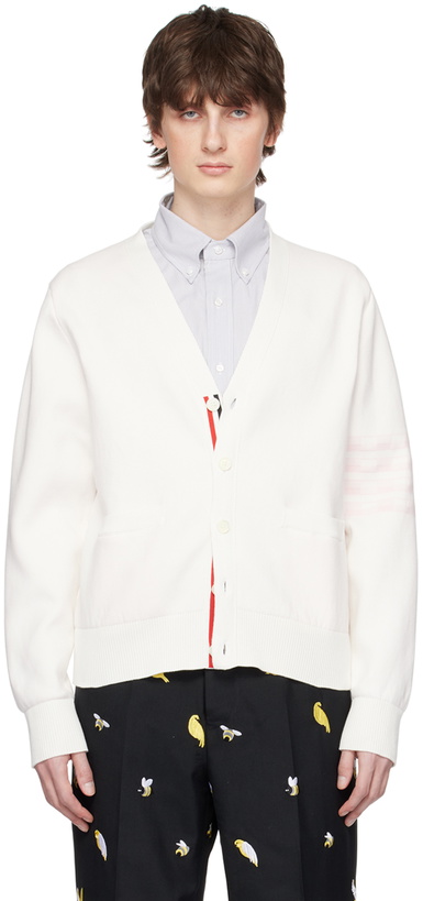 Photo: Thom Browne White & Pink Hector Cardigan