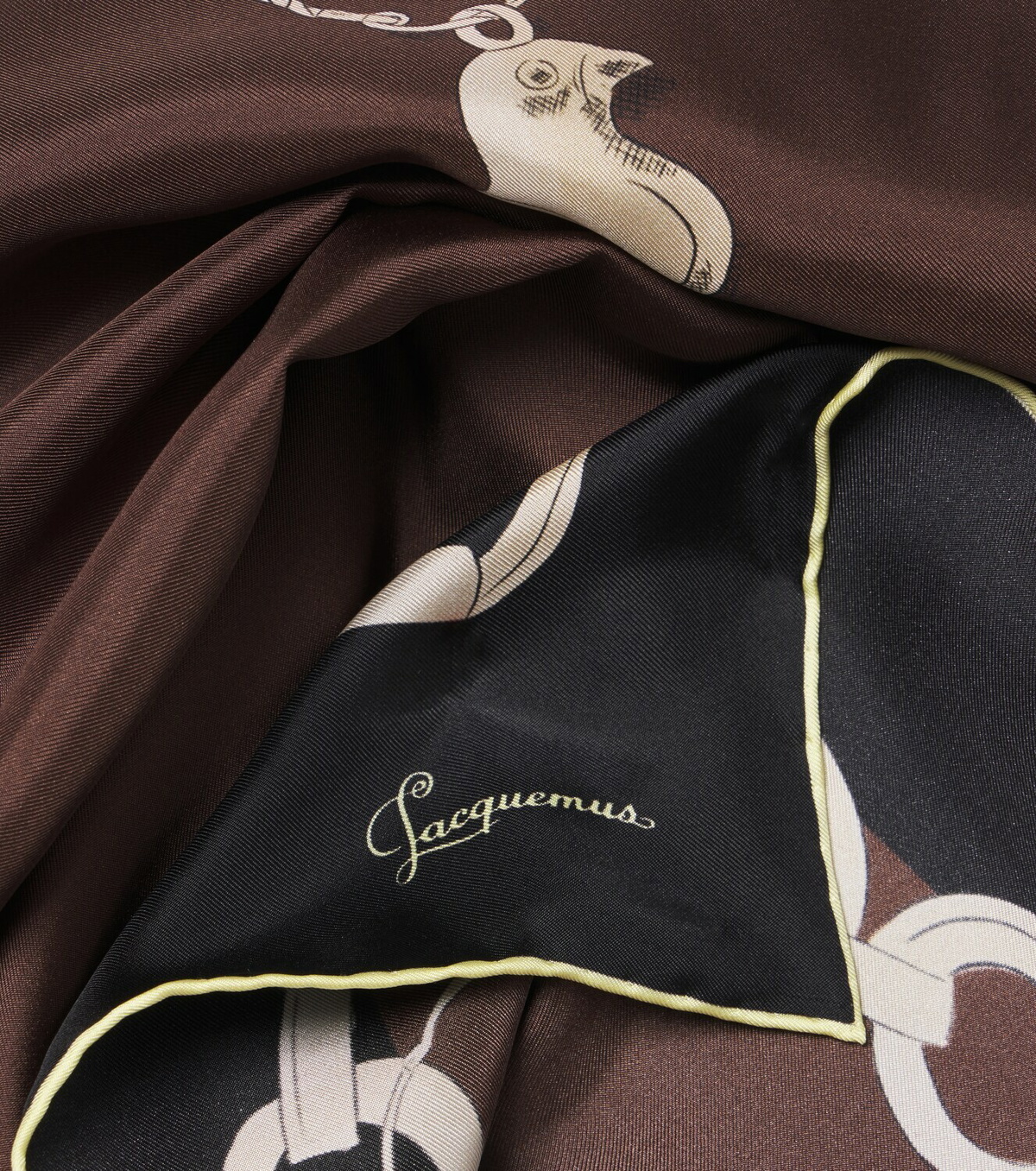 Jacquemus Pampille silk scarf