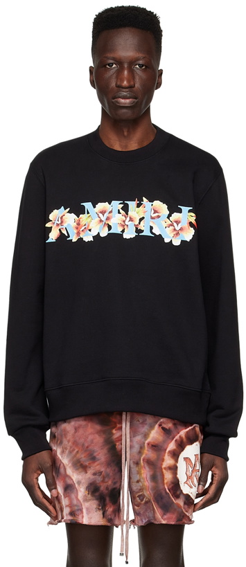 Photo: AMIRI Black Cotton Sweatshirt