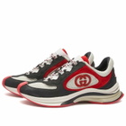 Gucci Men's Premium Sneakers in Black/Red