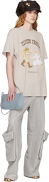 OPEN YY Beige Pet Club Kitty Party T-shirt