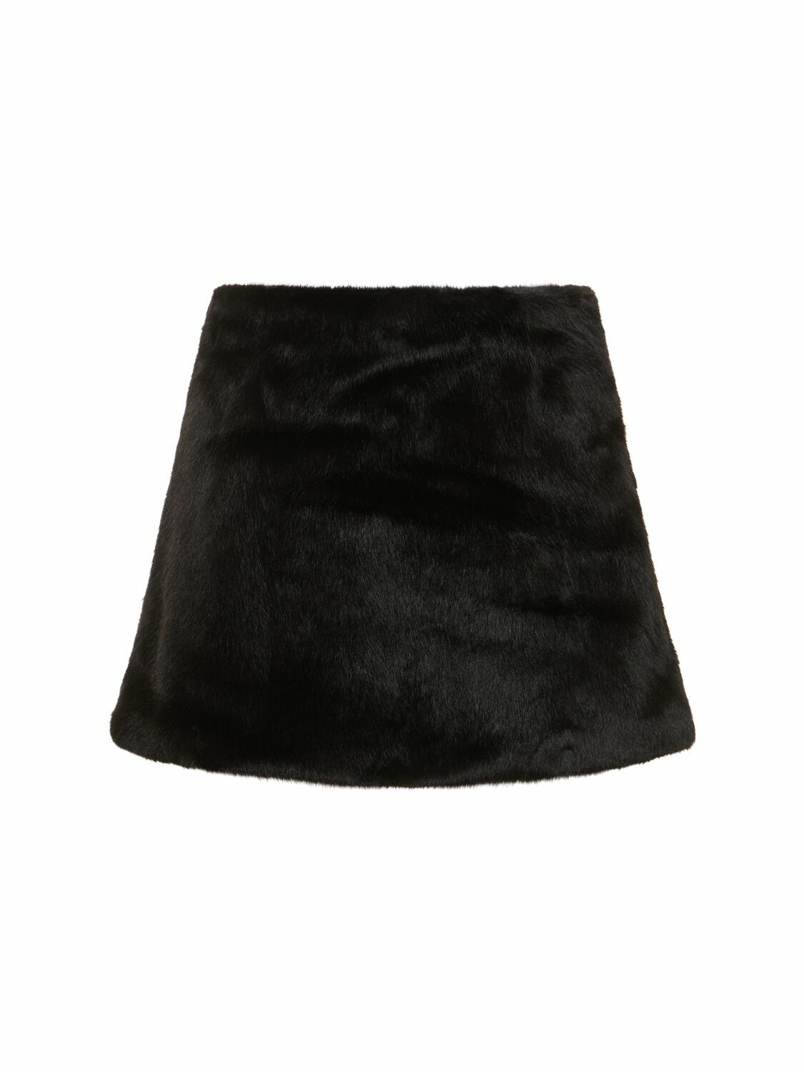WEWOREWHAT Plush Mini Skirt