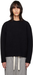 Jil Sander Black Crewneck Sweater